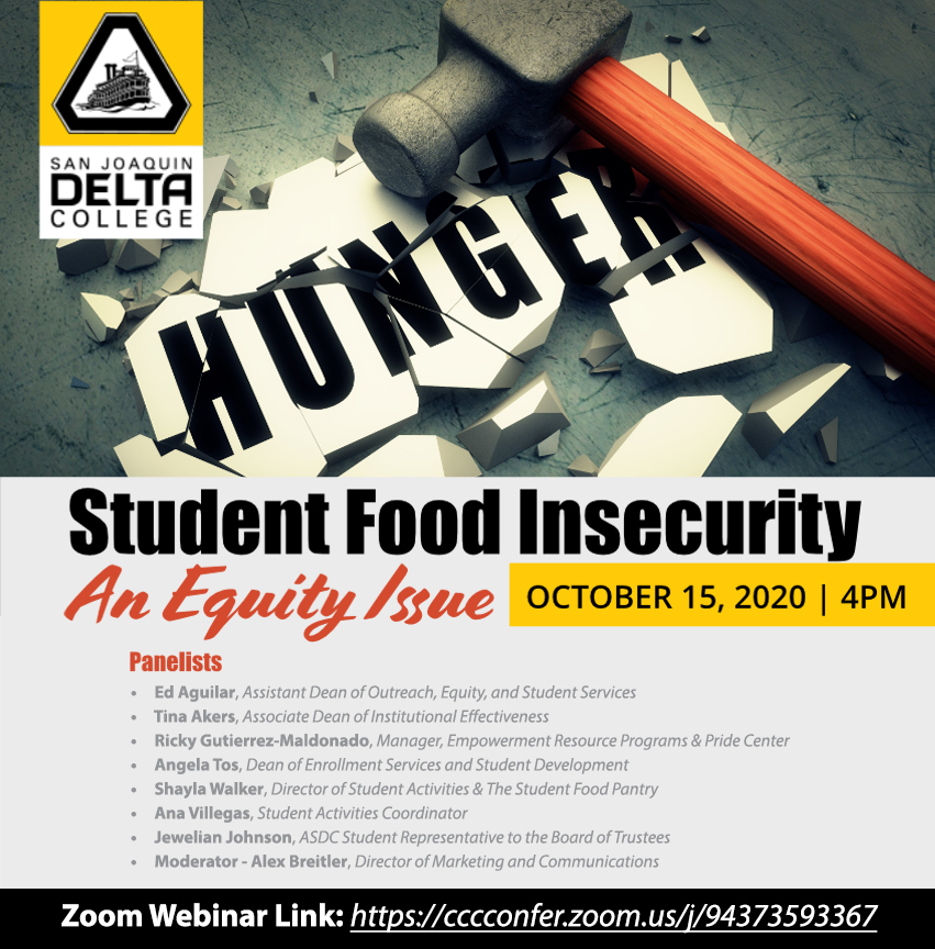 Student Food Pantry webinar on Oct. 15
