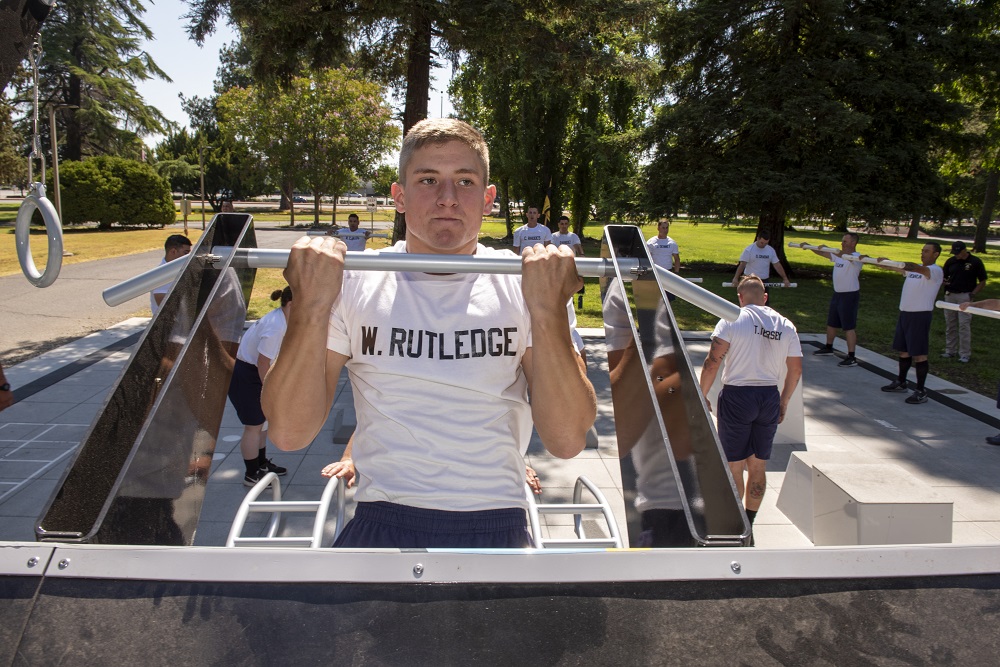 POST Academy cadets use Delta's new Fitness Court