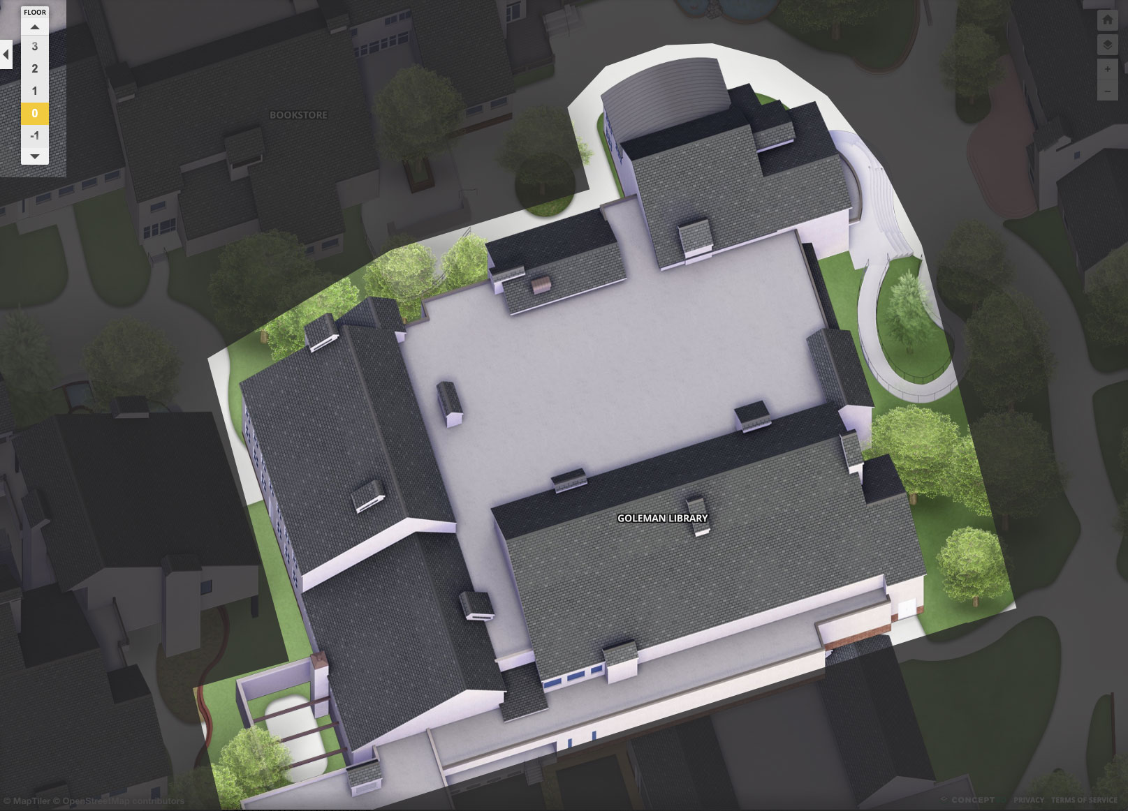 Goleman Learning Center Exterior Floor Plan