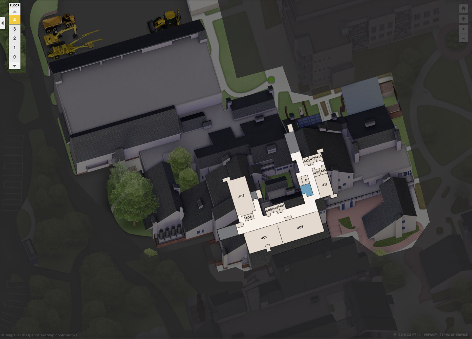 Shima Center 4th Floor Plan