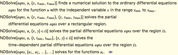 NSolve syntax