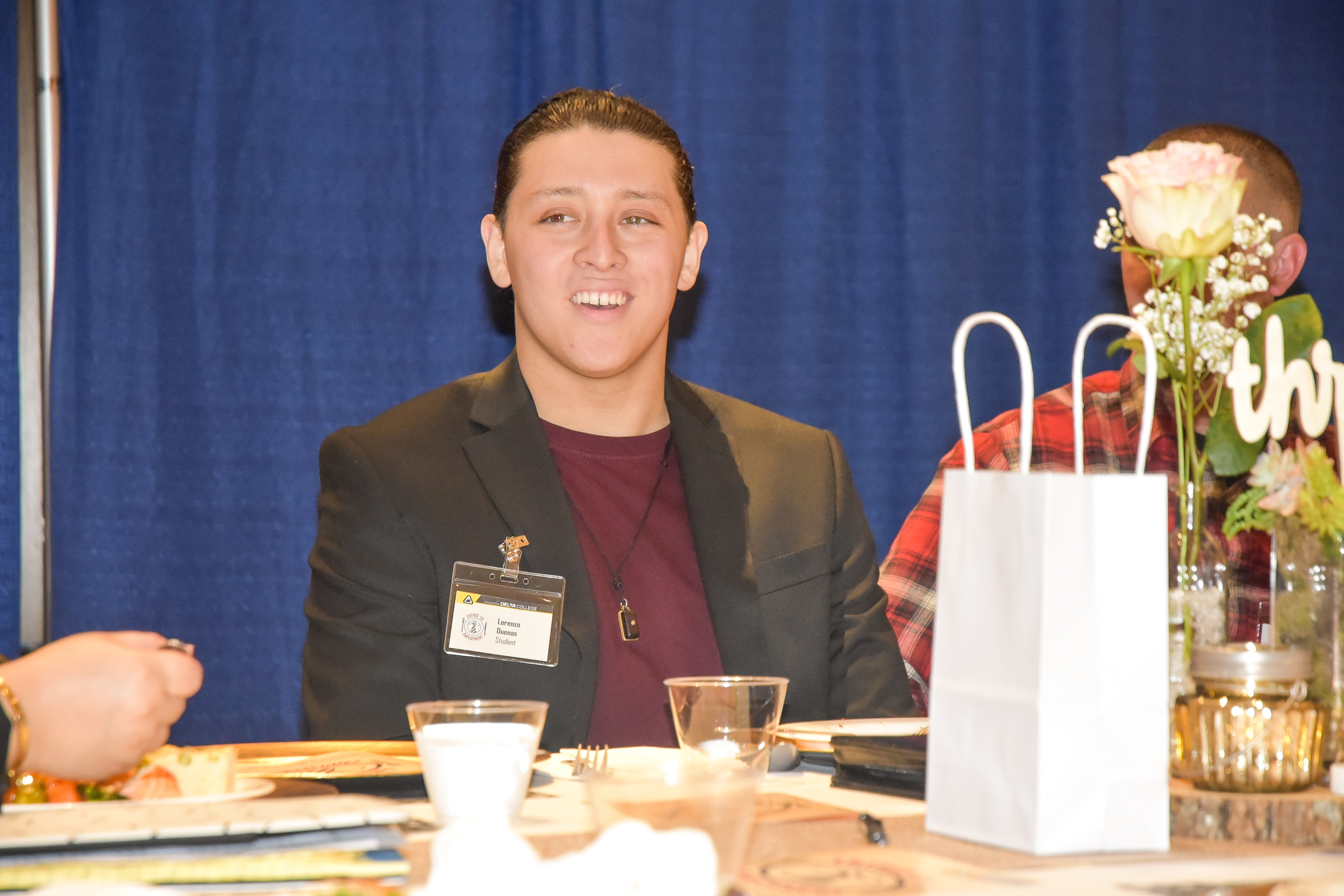 Lorenzo Duenas hopes to become a welder. He attended San Joaquin Delta College's recent Entree to Employment event.