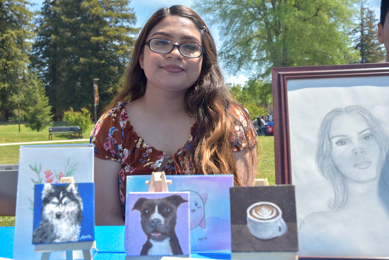 Lizeth Delgado is one of many San Joaquin Delta College students who participated in the Student Entrepreneur Expo on April 23. 