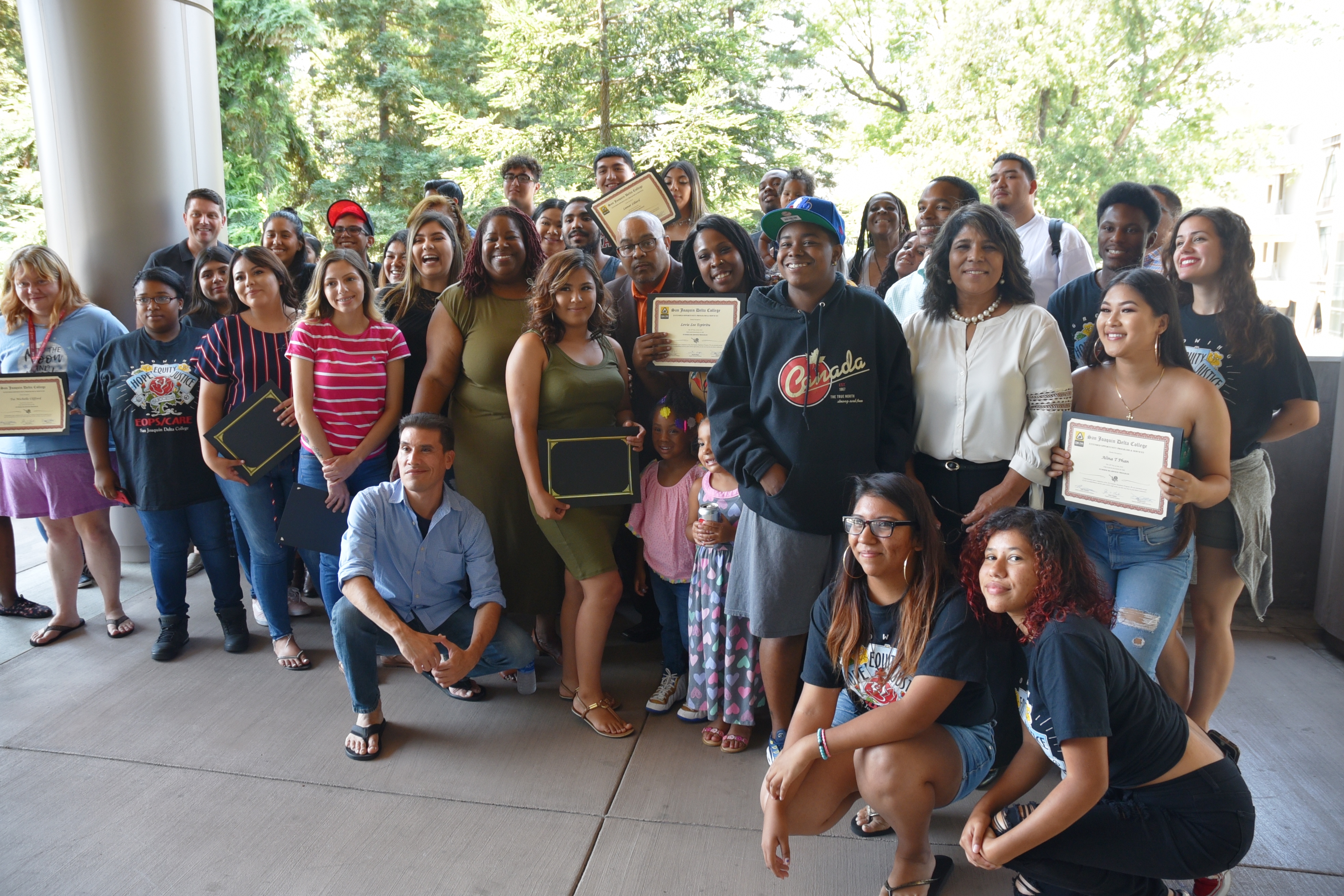 About 50 students finished San Joaquin Delta College's EOPS summer readiness program.