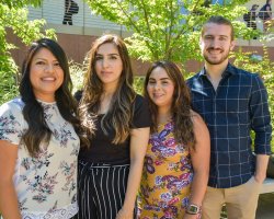 Summer counseling interns Daniela Tapia, Aneeka Ahmed, Karla Herrera and Daniel Costa are offering free mental health counseling services for San Joaquin Delta College students this summer.