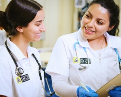 Nursing students at Delta College