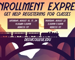 San Joaquin Delta College will host a series of "Enrollment Express" events to help students register for Fall Semester. 