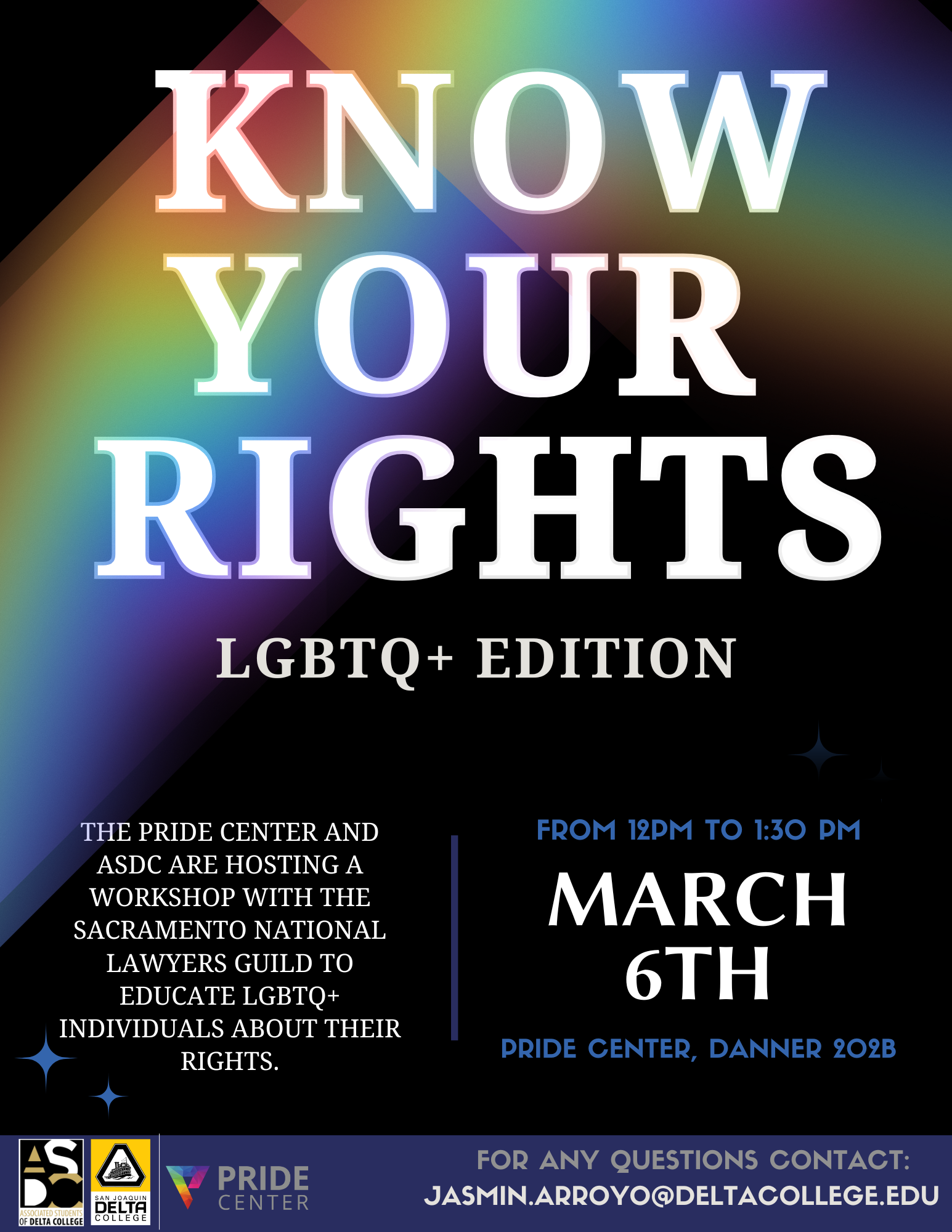 Know Your Rights: LGBTQ+ Edition flyer