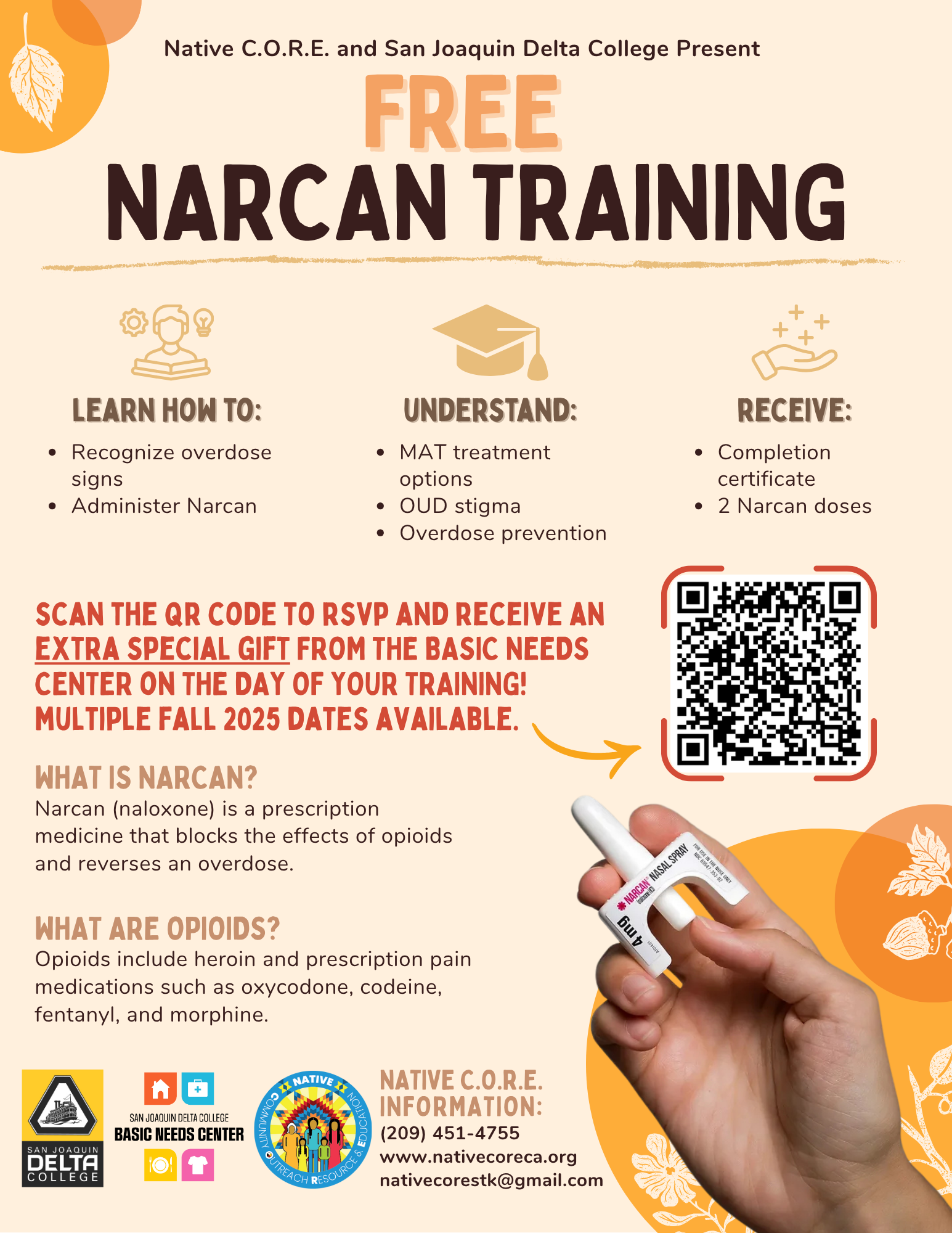 Narcan Training flyer