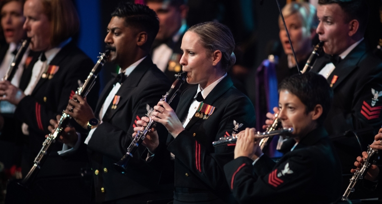 Musicians with the U.S. Navy Band