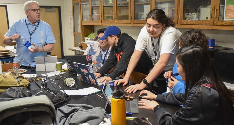 San Joaquin Delta College students participated in the fourth annual H2O Hackathon on March 16.